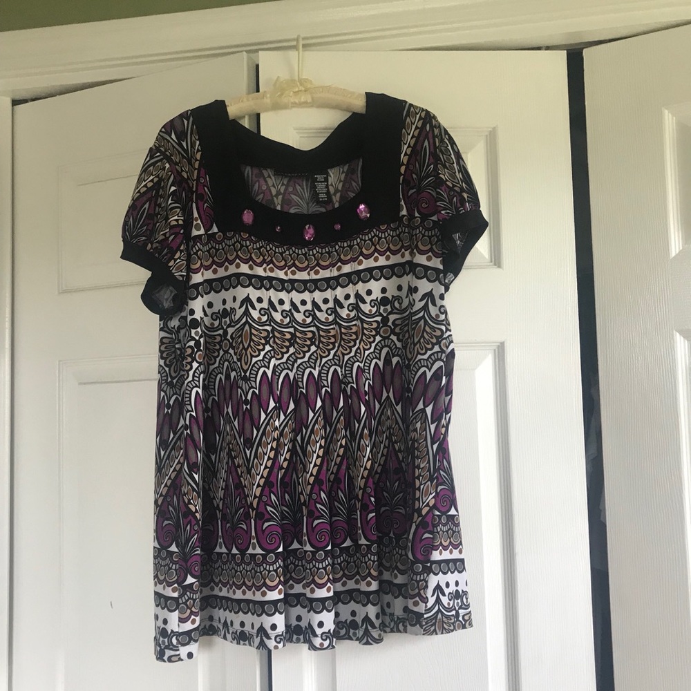 Apostrophe Women Blouse w Beautiful Pattern